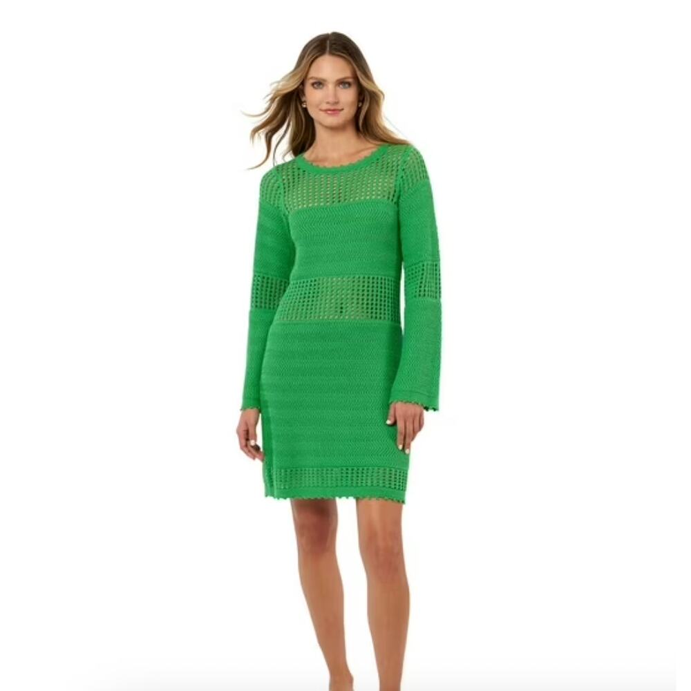 Edited by Remi Bader Crochet Long Sleeve Dress Size XL NWT